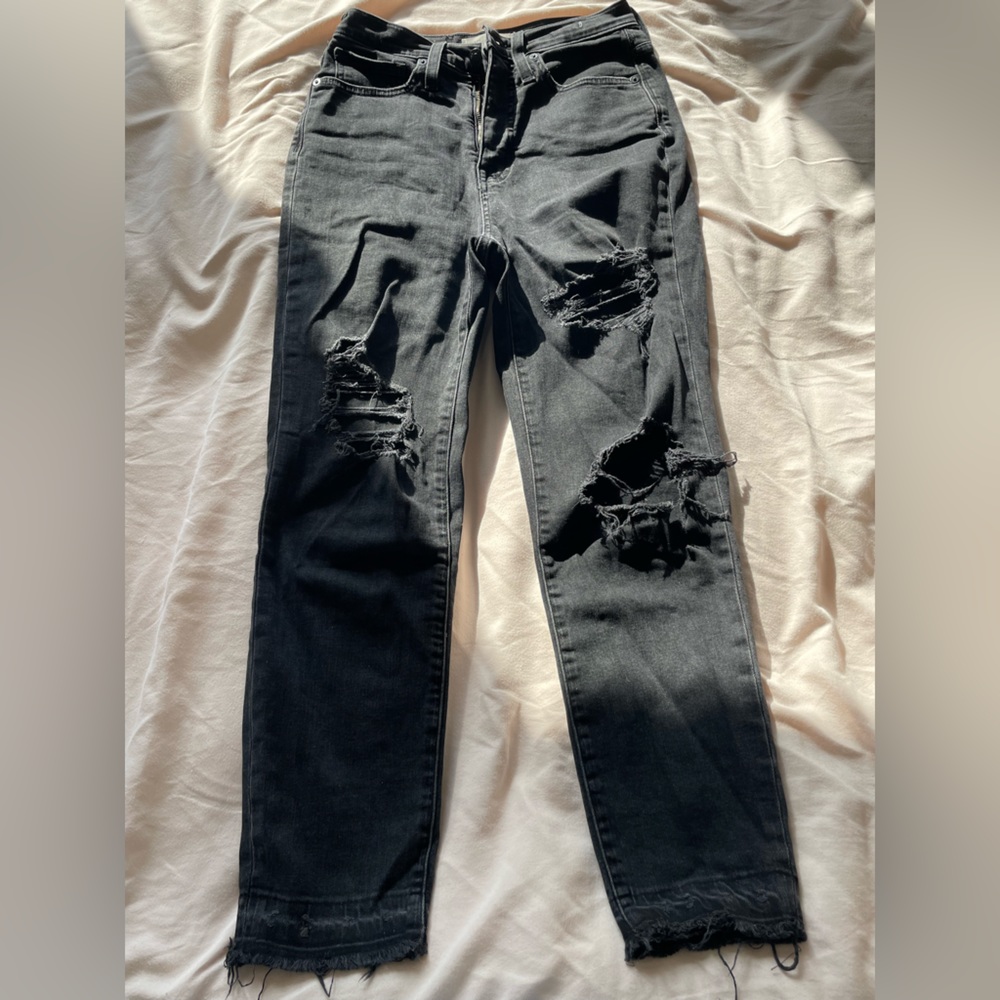 Madewell black ripped jeans